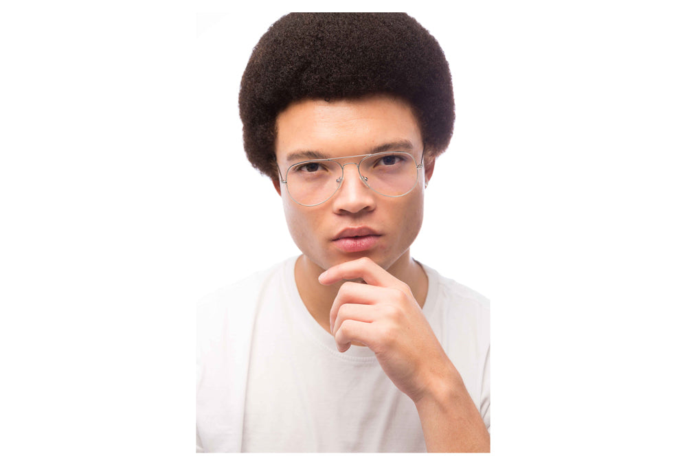 Man Wearing Maverick Computer Glasses