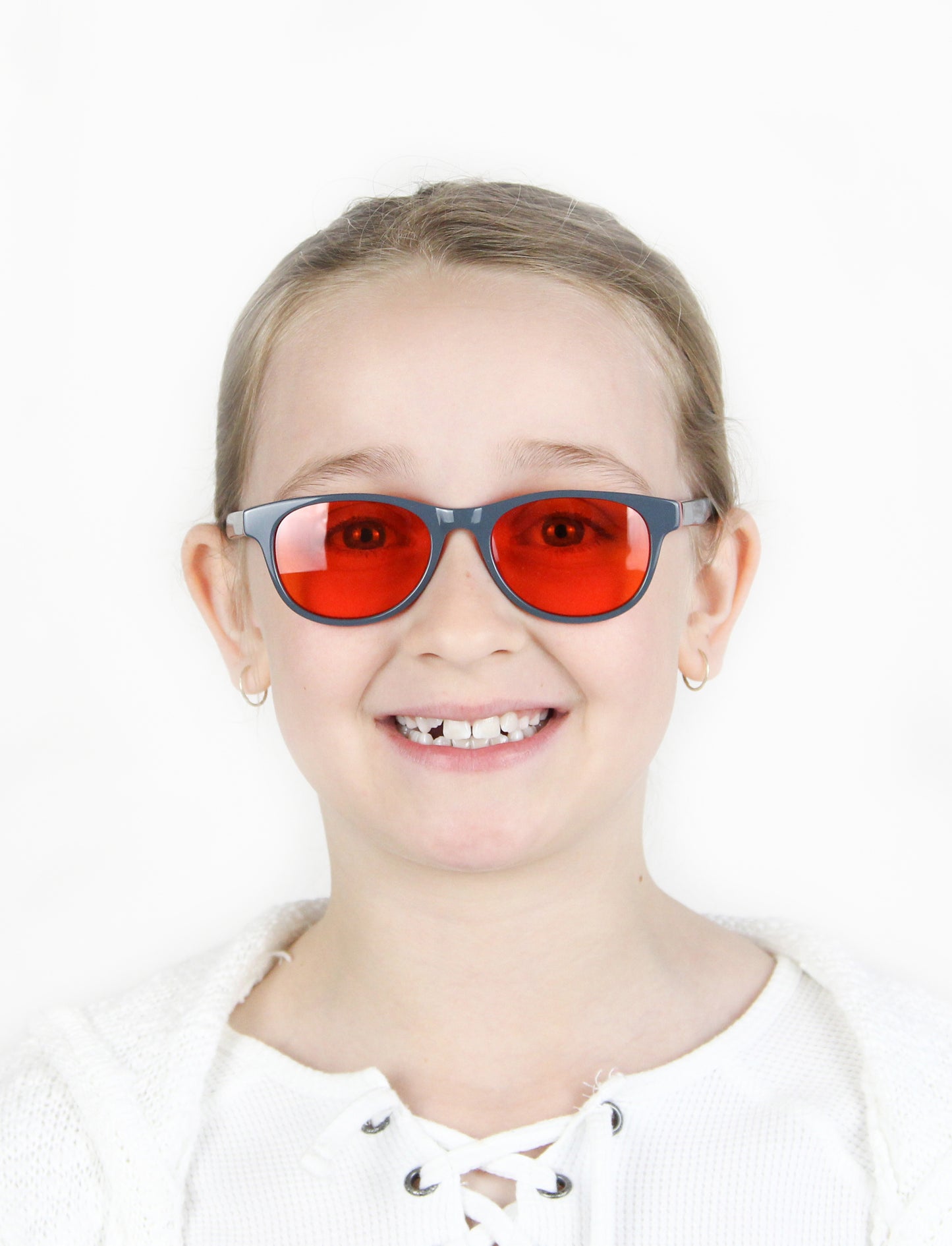 Girl Wearing Piper Blue Light Blocking Glasses