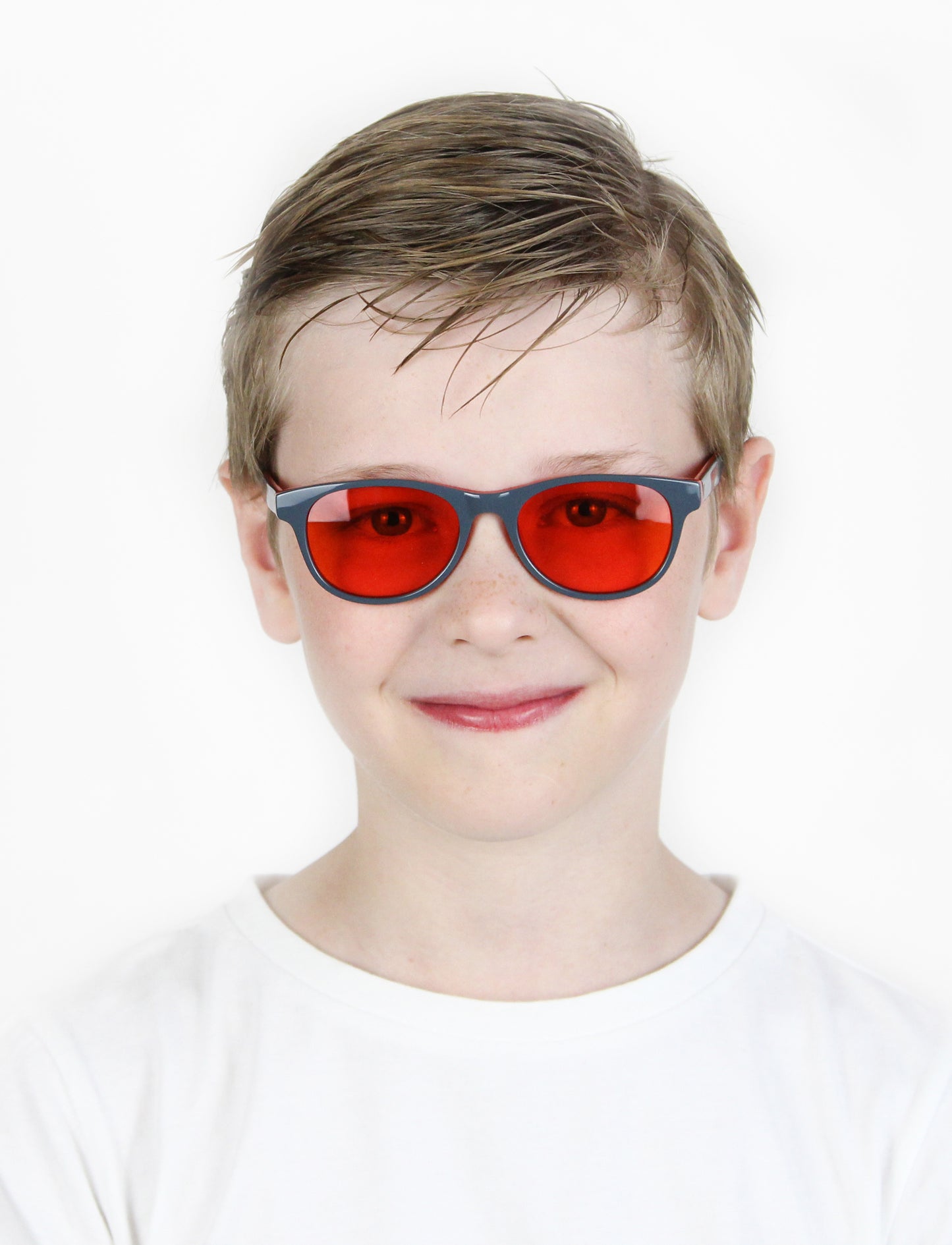 Boy Wearing Piper Blue Light Blocking Glasses